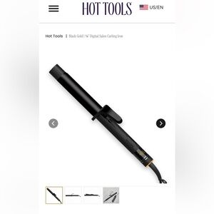 Hot Tools Black Gold 1 ¼" Digital Salon Curling Iron